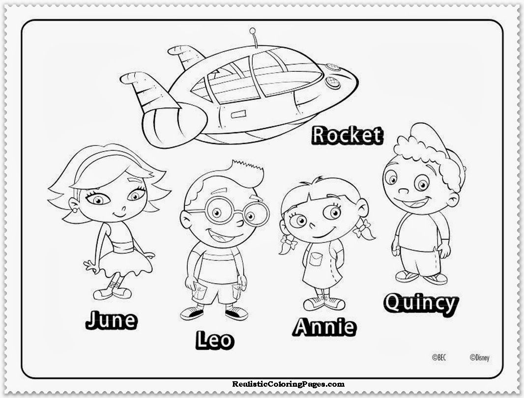 1066x810 Pics Of Little Einsteins Coloring Pages Printable