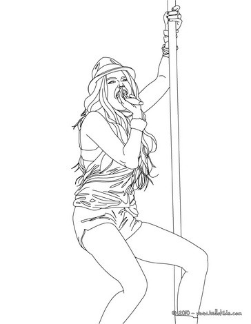 364x470 Miley Cyrus Coloring Pages