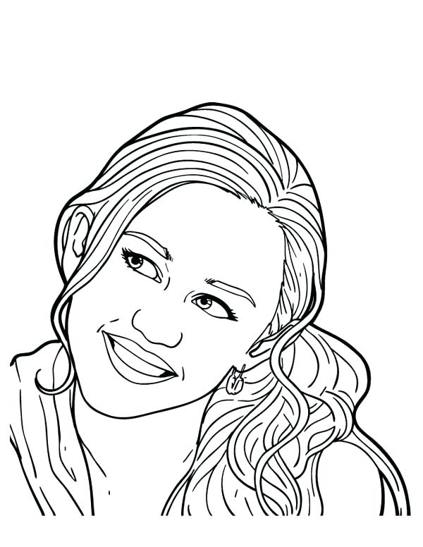 600x776 Miley Cyrus Coloring Sheets Kids Coloring