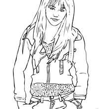 220x220 Miley Cyrus Hannah Montana Coloring Pages