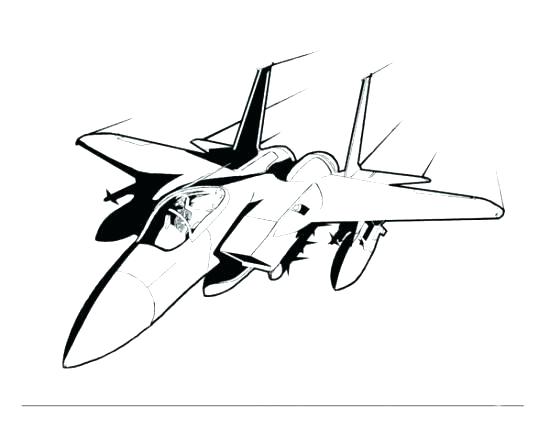 550x440 Planes Coloring Pages Fighter Jet Coloring Page Air Force