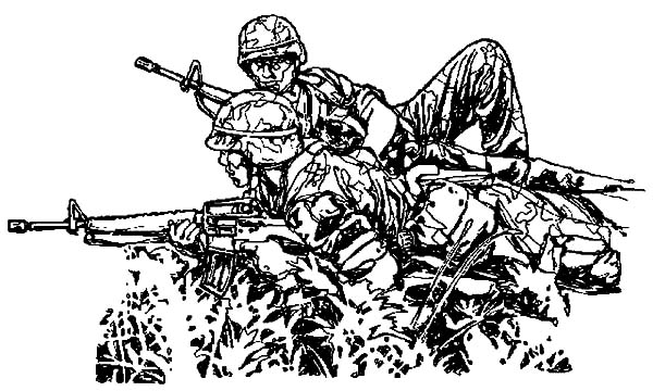 600x360 Guerilla Military Coloring Pages Color Luna