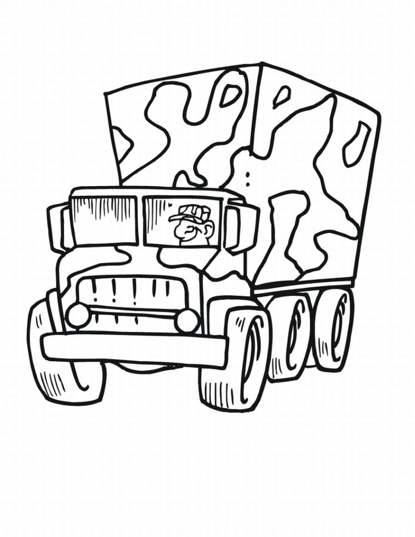 848x1097 Military Coloring Pages Army Vehicles For Adults Free Printable