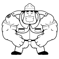 230x230 Military Coloring Pages