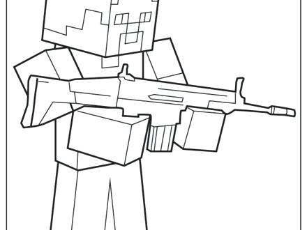 440x330 Machine Gun Coloring Pages