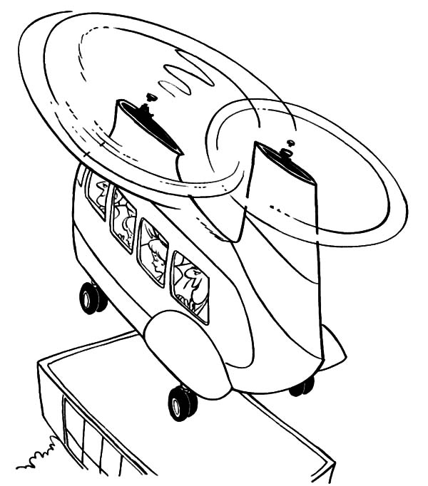 600x682 Military Helicopter Two Propellers Coloring Pages Military