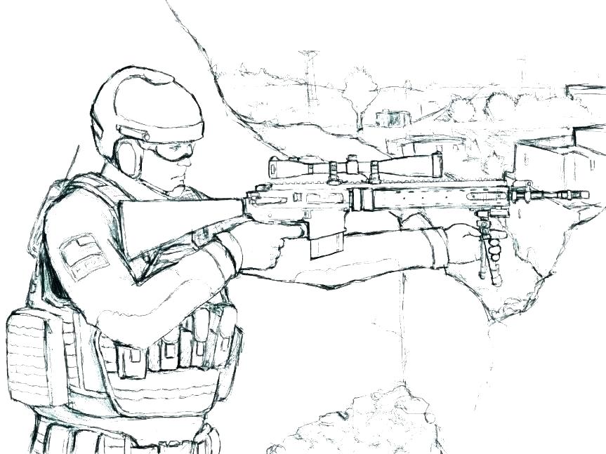 863x647 Military Coloring Pages