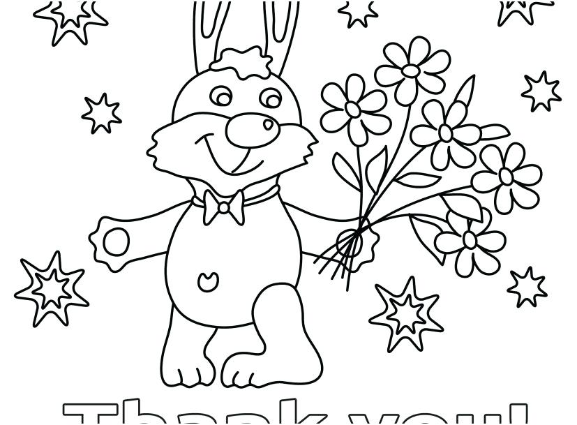 827x609 Thank You Coloring Sheet