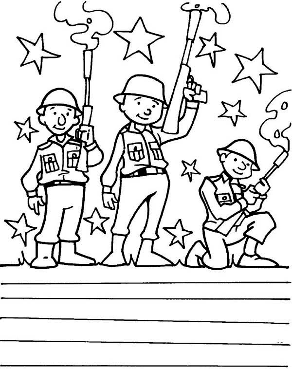 600x758 Happy Veterans Day Coloring Pages To Thank You Soldier Page