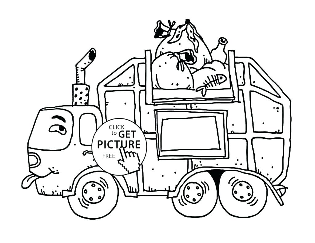 1024x792 Garbage Truck Coloring Pages Printable Outline Military Sheets Our
