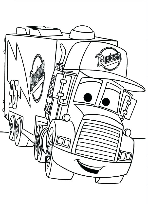 600x827 Coloring Trucks