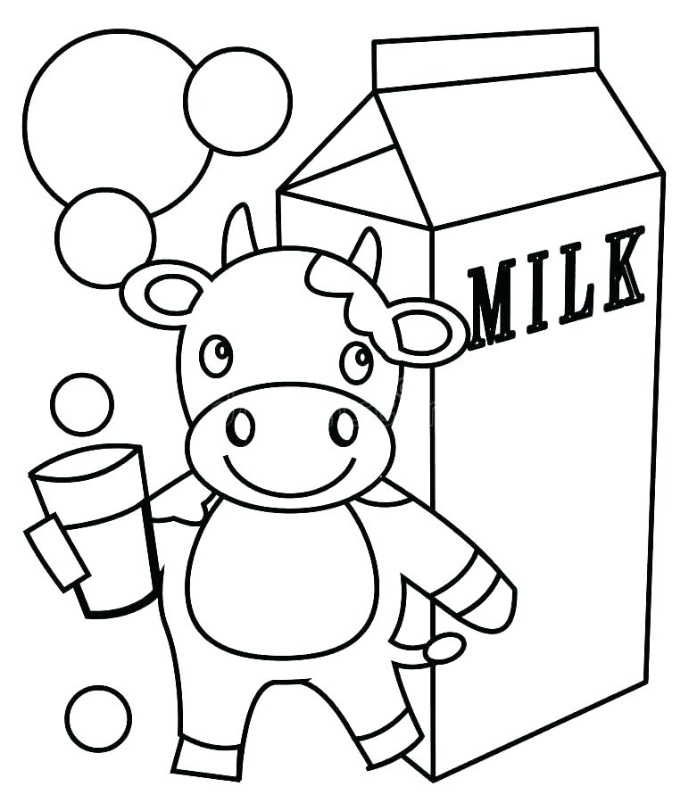 781x900 Milk Carton Coloring Page