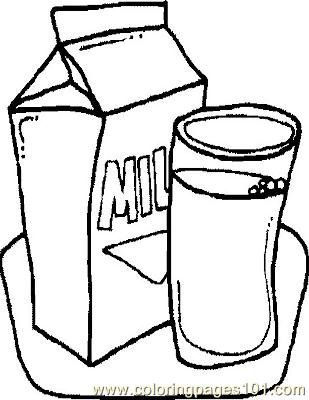 309x400 Milk Coloring Page