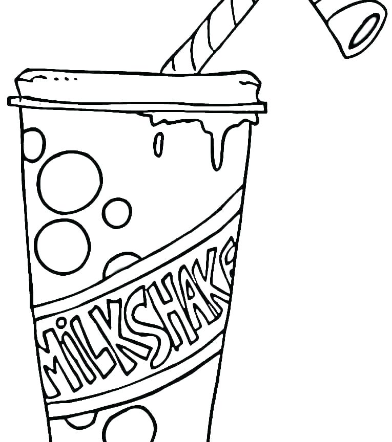 765x864 Milk Coloring Page