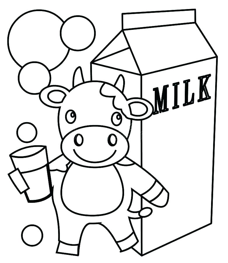 781x900 Milk Coloring Pages