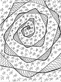 236x318 Doodle Adult Colouring Page, Abstract Seaside Printable Colouring