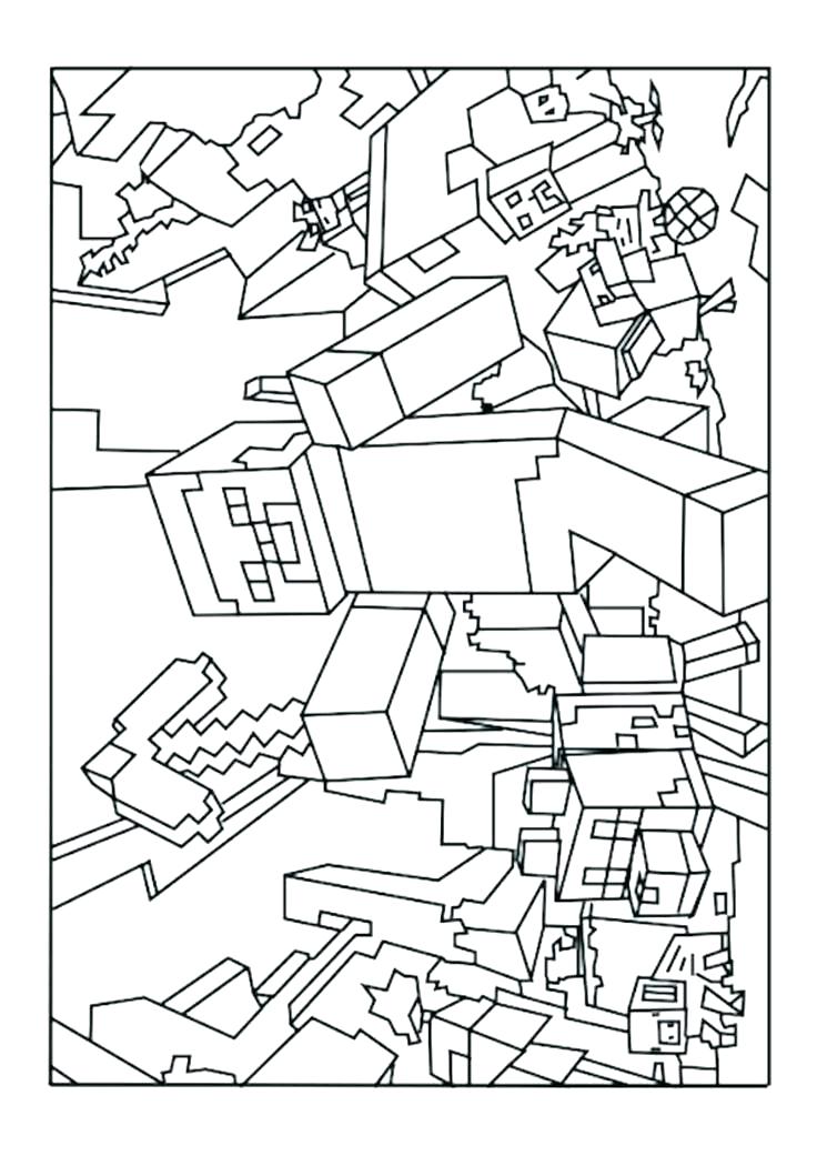 Minecraft Characters Coloring Pages at GetDrawings | Free download