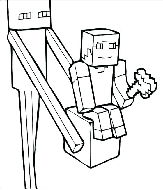 560x650 Minecraft Printable Characters Person Coloring Page Superman