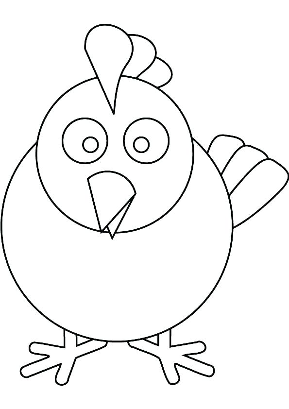 595x842 Chicken Coloring Pages