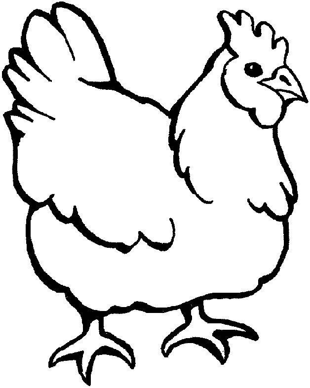 628x786 Chicken Coloring Page Printable Coloring Pages