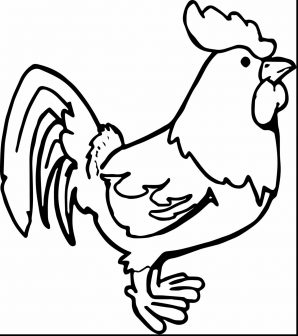 298x336 Chicken Coloring Page Free Printable Cute Easter Chick Pages