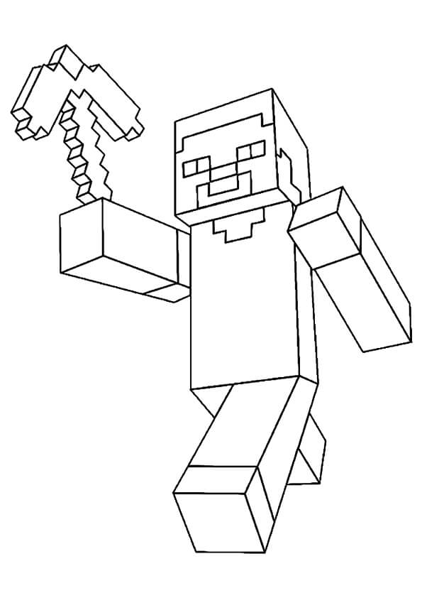 595x842 Printable Minecraft Coloring Pages