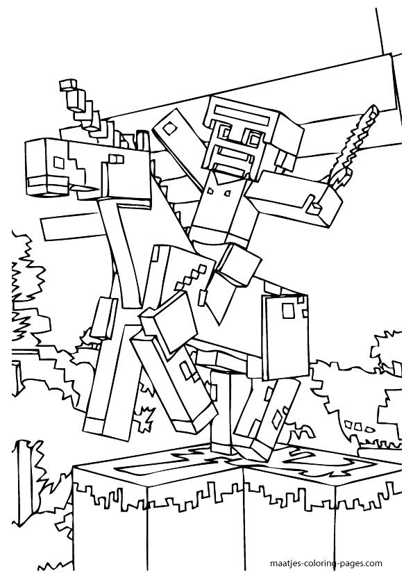 595x842 Amazing Printable Minecraft Coloring Pages For Printable Coloring