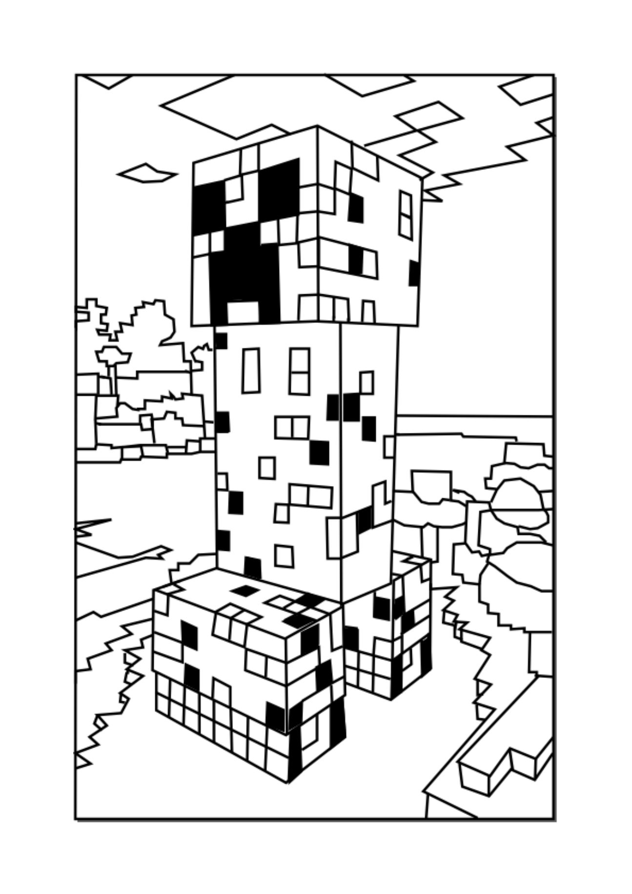 1295x1832 Minecraft Coloring Pages Minecraft Creeper Gallery