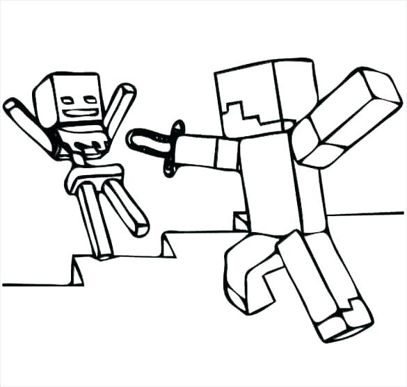 585x557 Minecraft Coloring Pages Printable Coloring Pages Coloring Pages