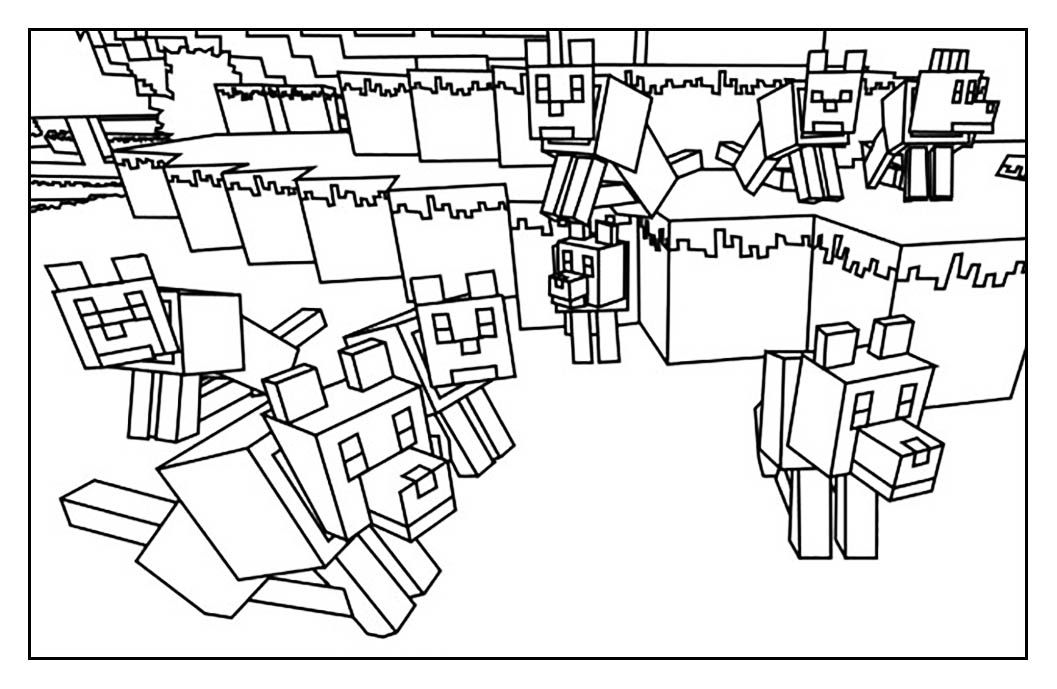 1057x689 Minecraft Free To Color For Kids