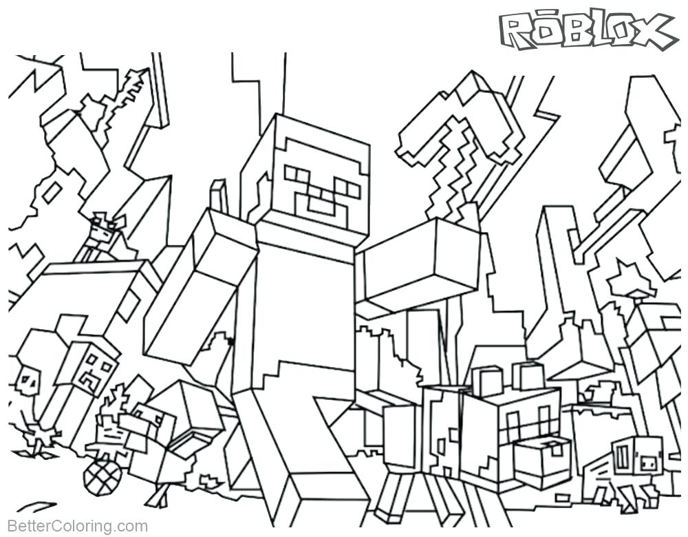 Minecraft Coloring Pages For Kids at GetDrawings | Free download