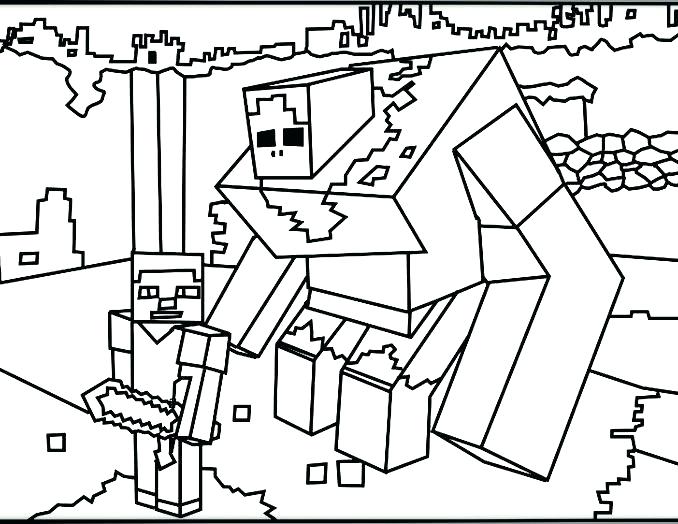 Minecraft Coloring Pages For Kids at GetDrawings | Free download