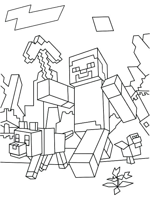 500x667 Printable Minecraft Coloring Pages Coloring Pages Printable