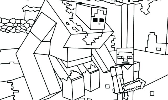 640x380 Minecraft To Color Printable Minecraft Coloring Pages Online