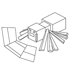 Minecraft Coloring Pages Spider