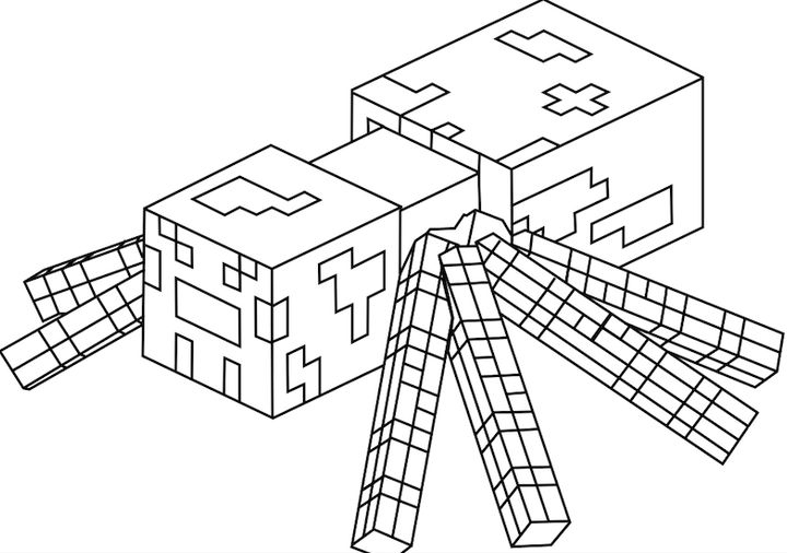 720x506 Minecraft Coloring Pages