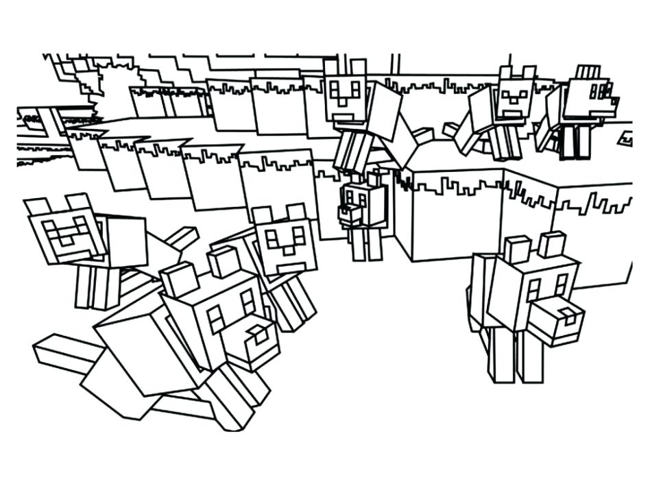 948x728 Minecraft Color Pages Color Pages Building Free Coloring Page Kids