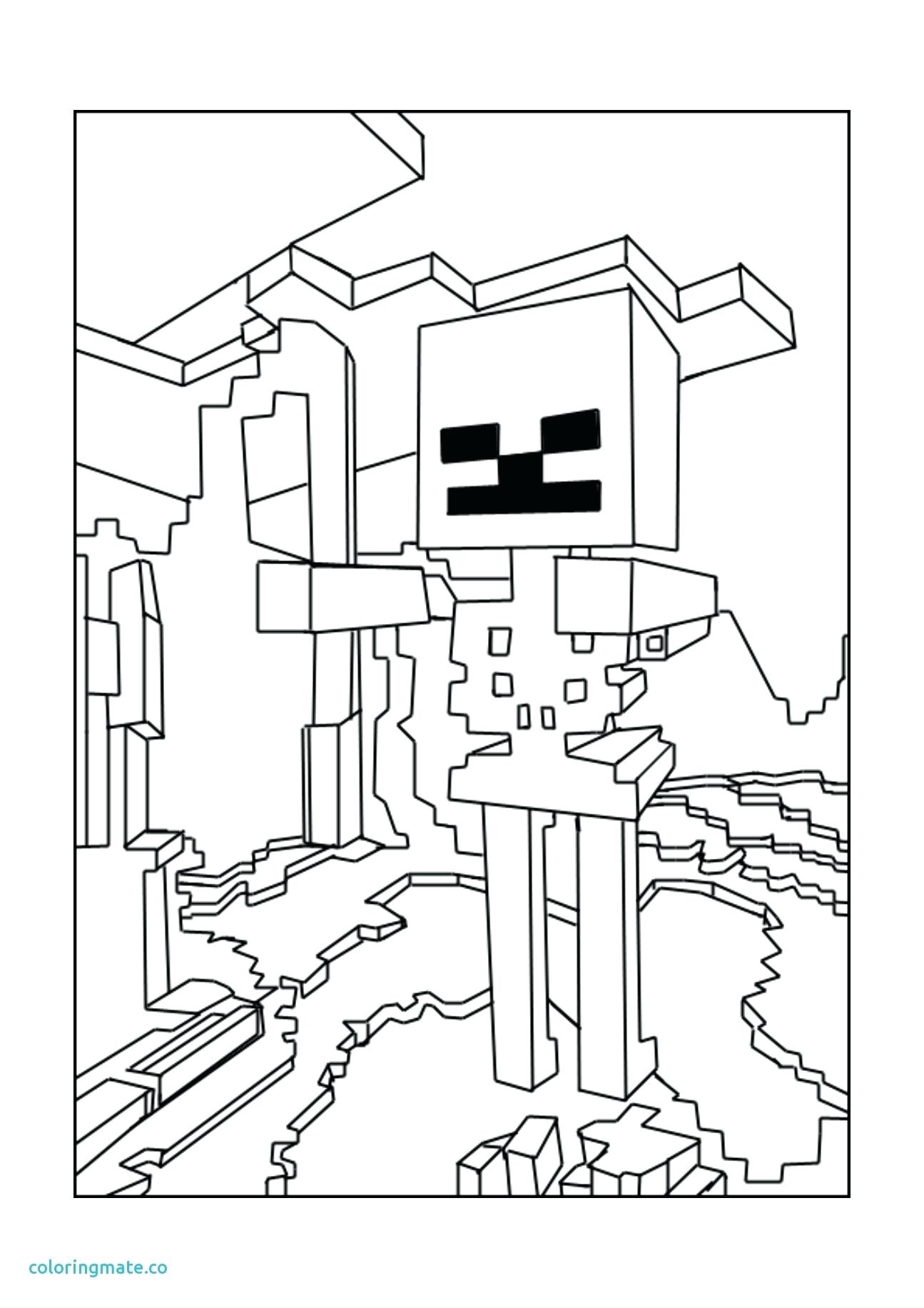 1295x1832 Minecraft Wither Skeleton Coloring Pages Collection Coloring