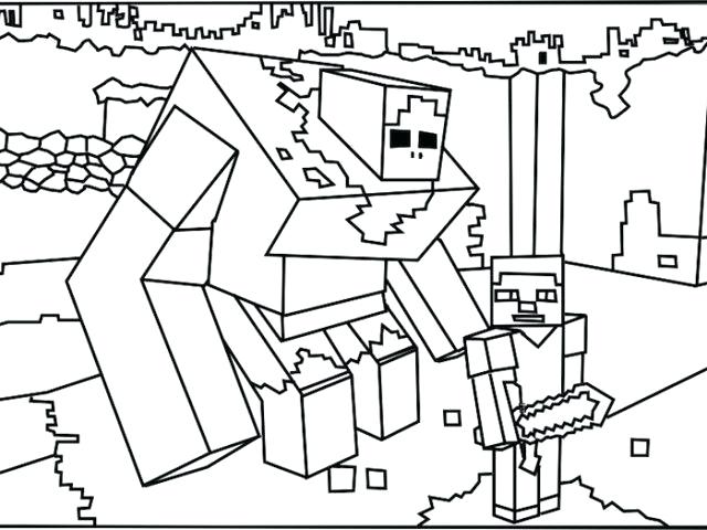 640x480 Minecraft Creeper Coloring Page Printable Monster Coloring Page