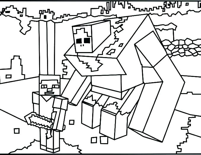 678x524 Minecraft Color Pages Coloring Pages Printable Coloring Pages