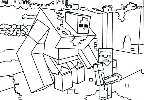 585x405 Minecraft Coloring Page Free Printable Coloring Pages Coloring