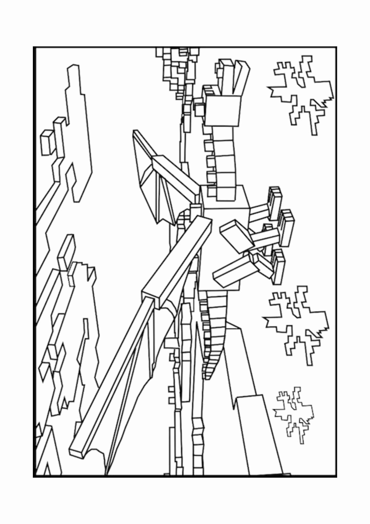 1295x1832 Printable Ender Dragon Villains Wiki Free Coloring Pages Download