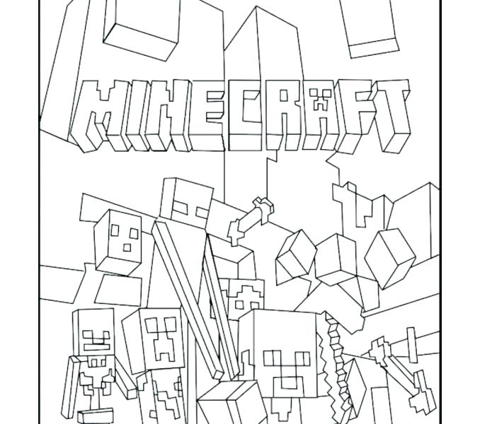 678x600 Minecraft Color Pages Coloring Pages Of Color Pages Best Mobs
