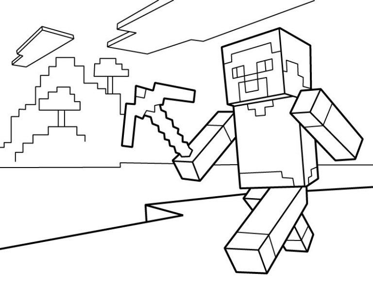 768x593 Minecraft Easter Coloring Pages Copy Best