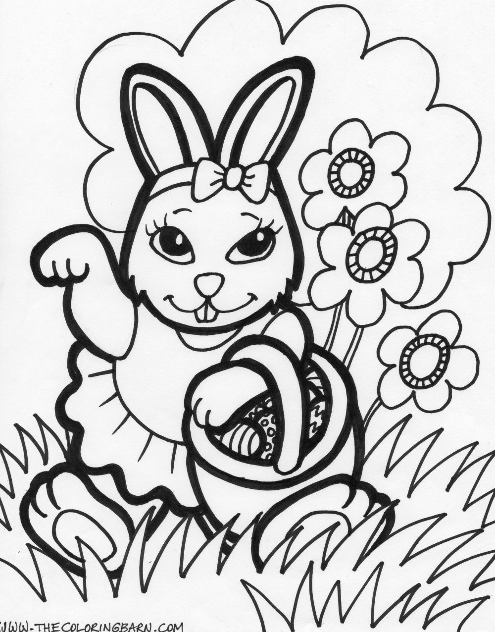 1000x1276 Free Easter Coloring Pages The Sun Flower Pages