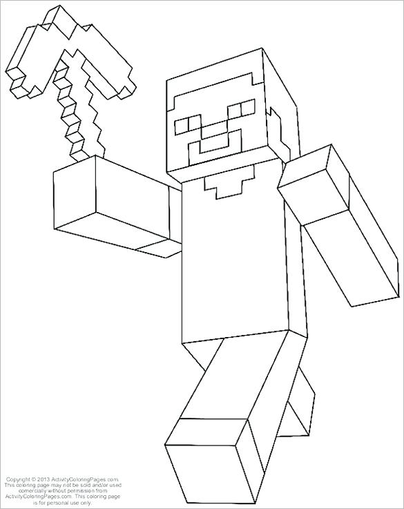 585x737 Coloring Pages Colouring Minecraft Ghast Coloring Pages Coloring