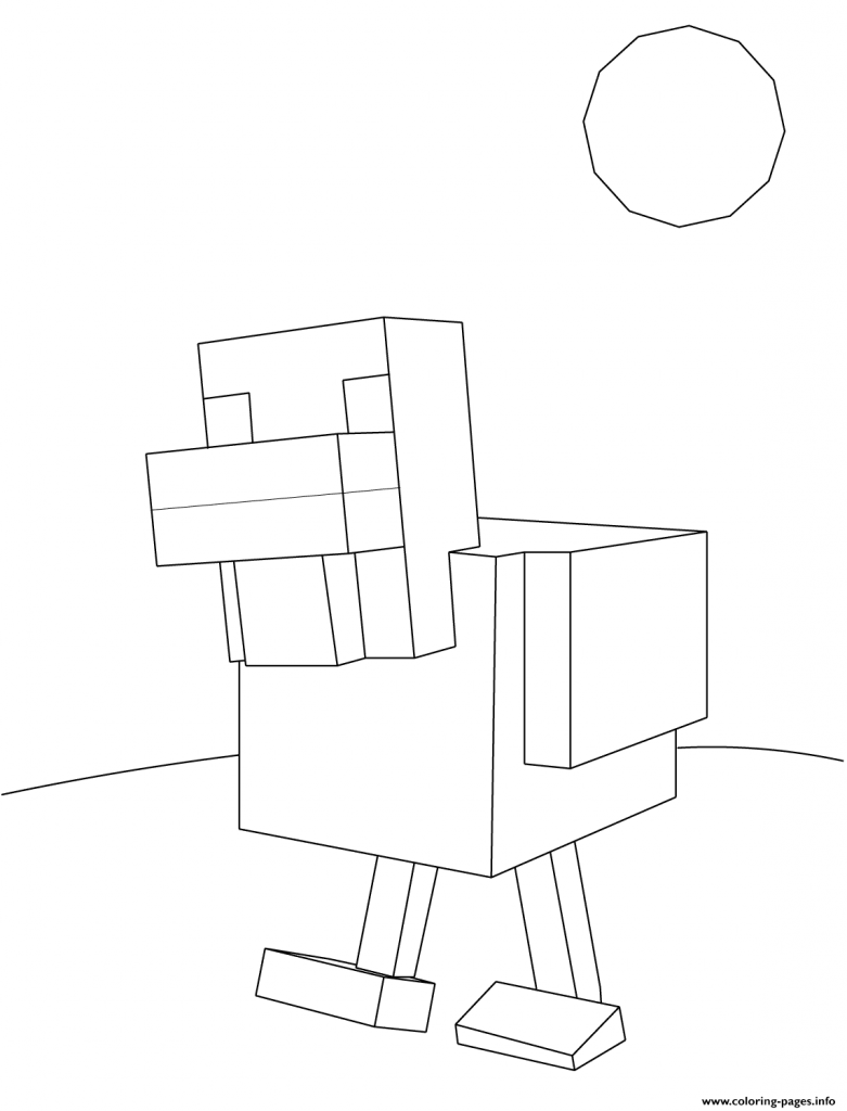 Minecraft Ghast Coloring Pages at GetDrawings | Free download