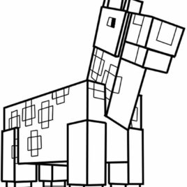 268x268 Minecraft Horse Coloring Page Archives