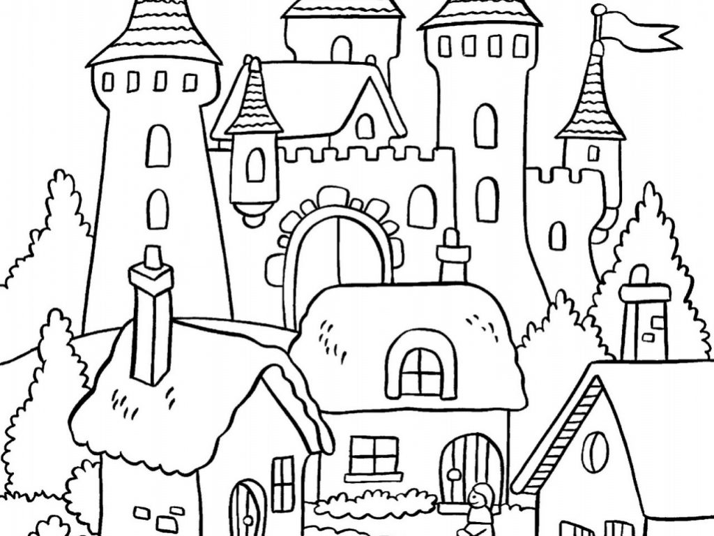 1024x768 Excellent Decoration House Coloring Pages Minecraft House Coloring