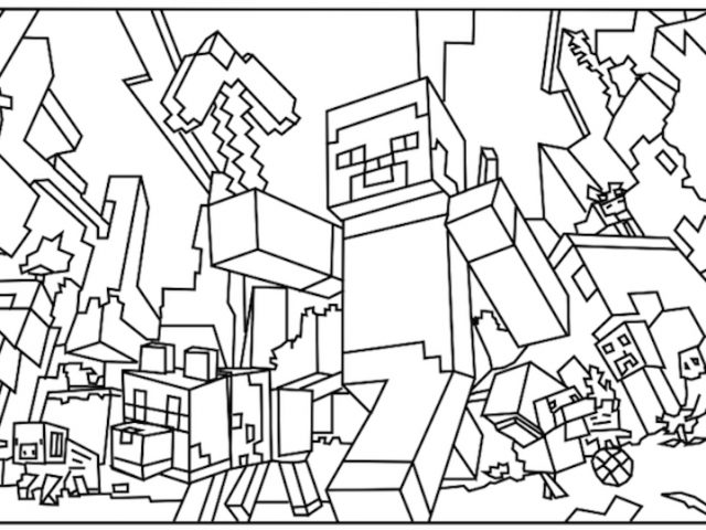 640x480 Amazing Printable Minecraft Coloring Pages U Az Coloring Pages